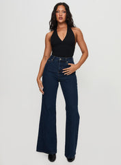 Thearlie High Flare Jean Dark Wash